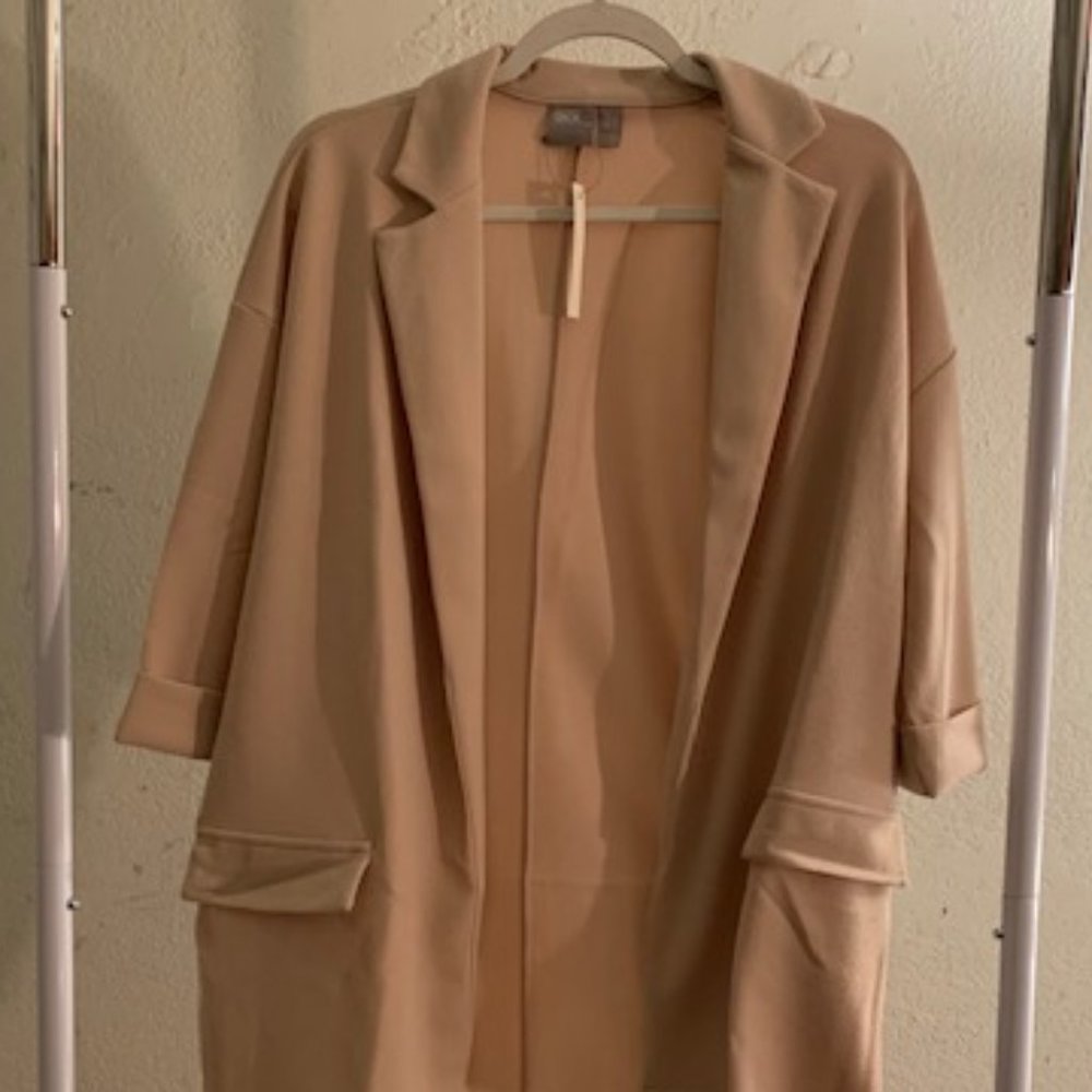 ASOS Women's Beige Textured Jersey Blazer 2 NWT